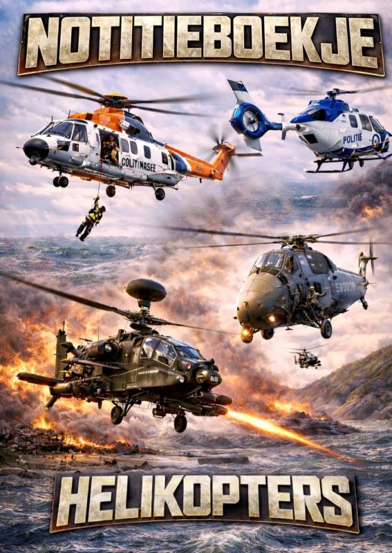 Omslag van Notitieboekje, Helikopters.