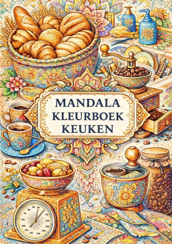 Omslag van Mandala kleurboek, Keuken