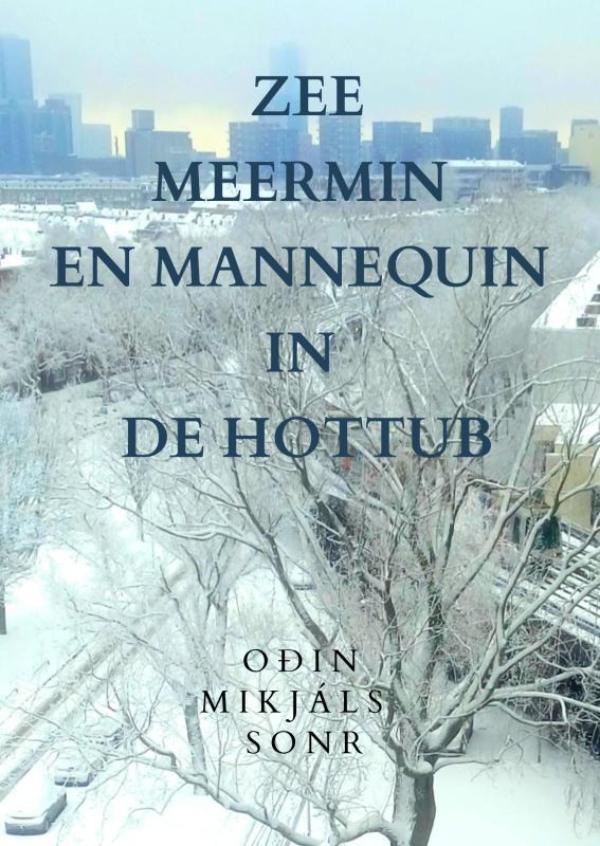 Omslag van zeemeermin en mannequin in de hottub