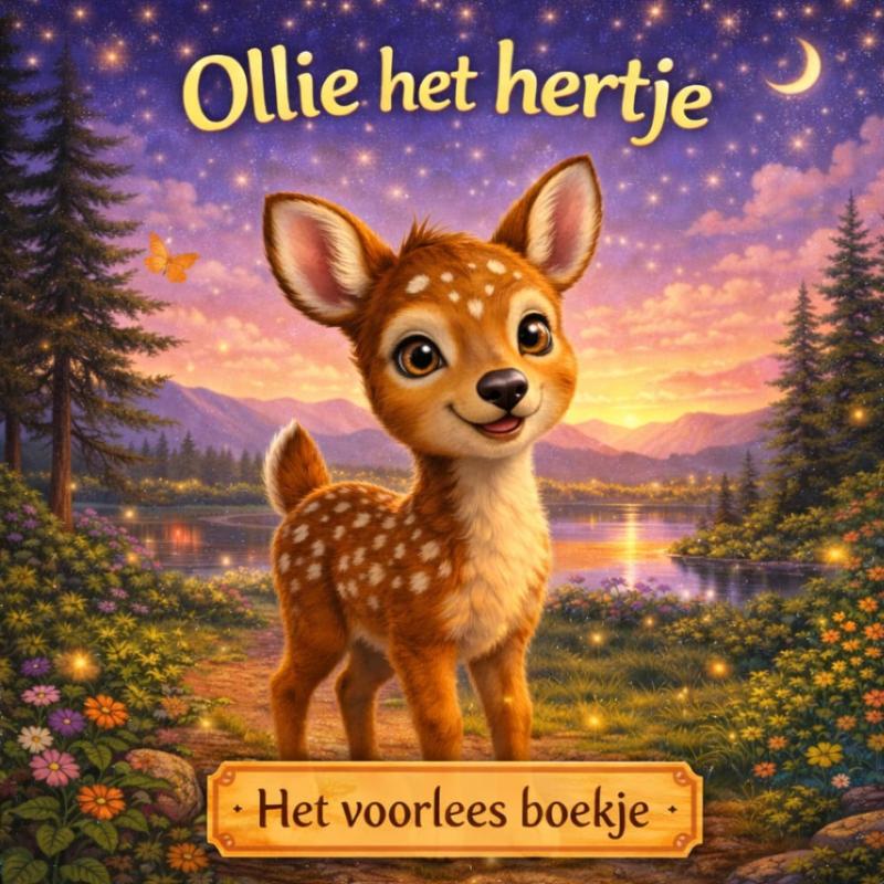 Omslag van Het voorlees boekje. Ollie het hertje.