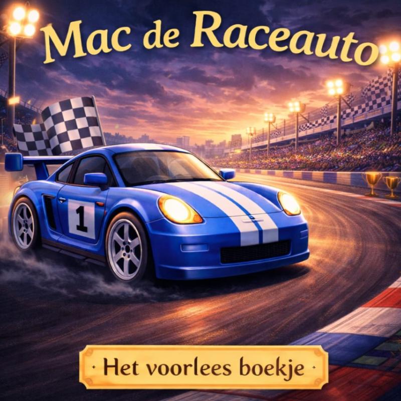 Omslag van Het voorlees boekje. Mac de raceauto