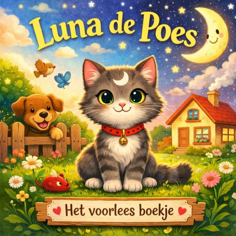 Omslag van Het voorlees boekje, Luna de poes