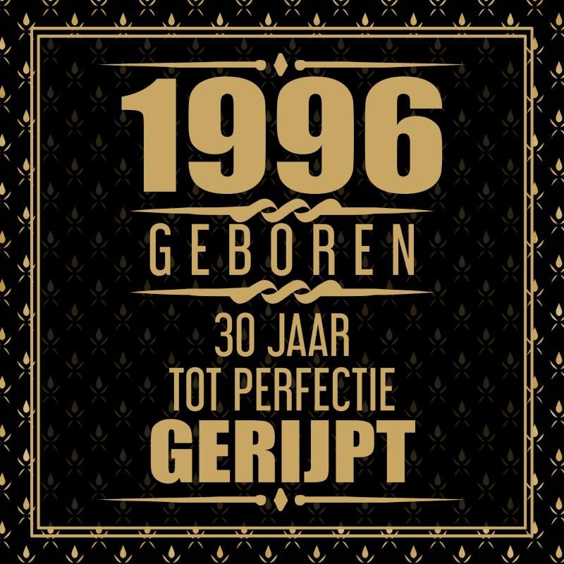 Omslag van 1996 Geboren 30 Jaar Tot Perfectie Gerijpt