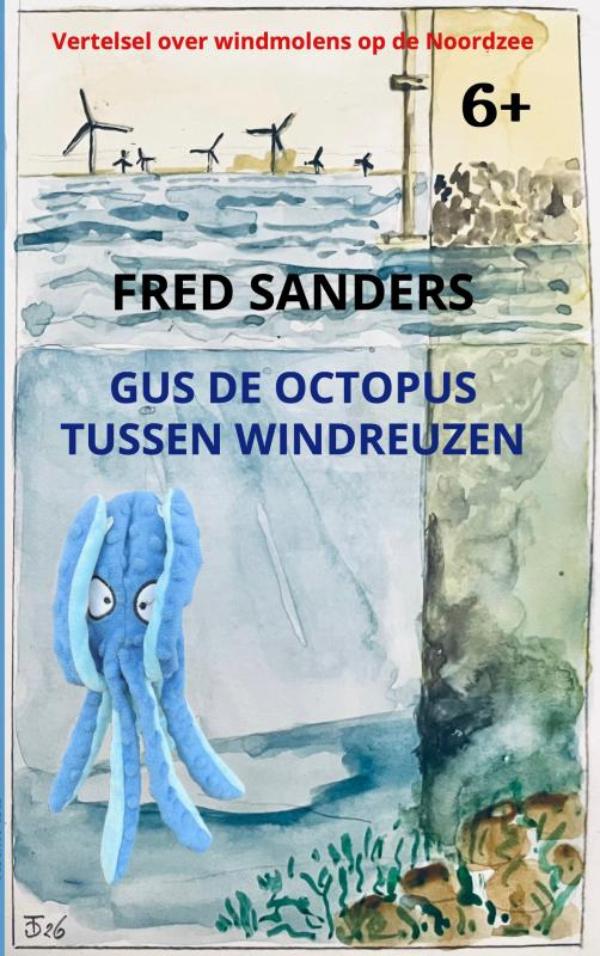 Omslag van Gus de Octopus tussen windreuzen