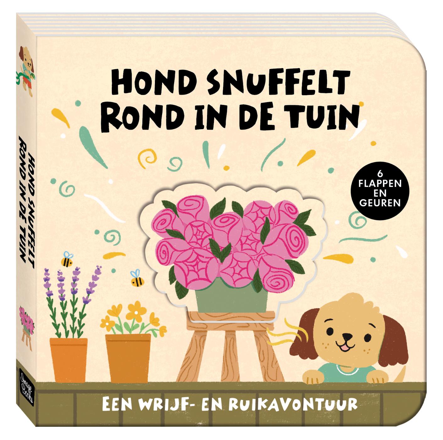 Omslag van Een wrijf- en ruikavontuur - Hond snuffelt rond in de tuin