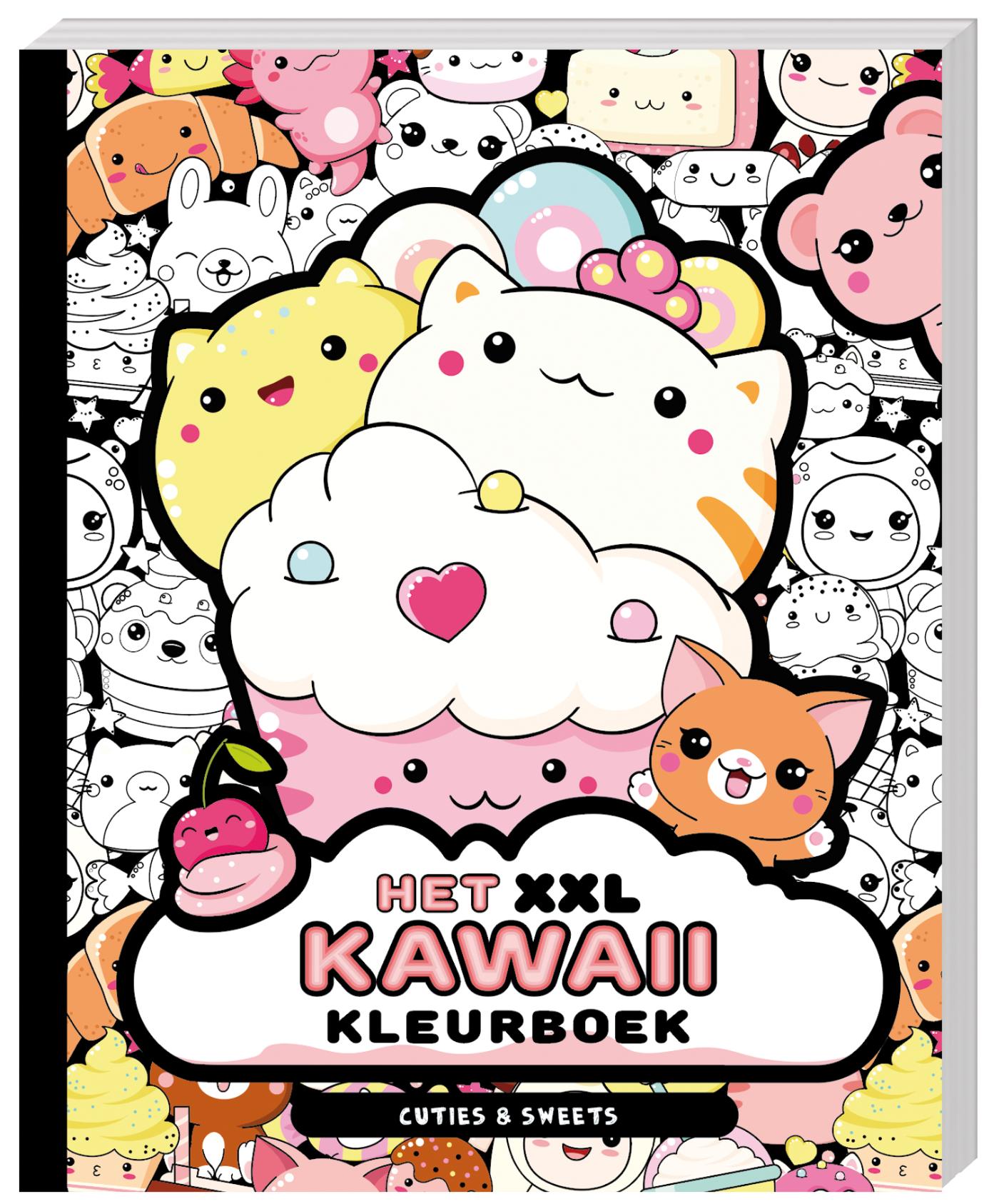 Omslag van Het XXL Kawaii kleurboek