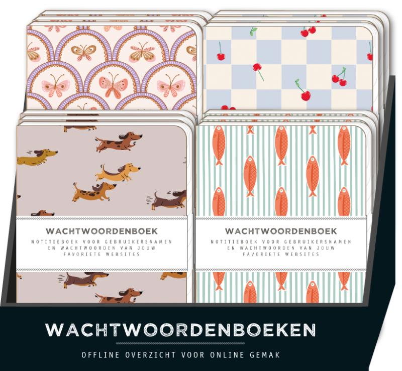Omslag van Display wachtwoordenboeken 4 x 4 ex.