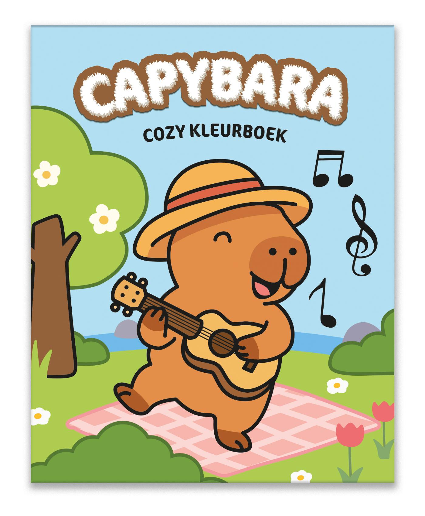 Omslag van Capybara Cozy kleurboek