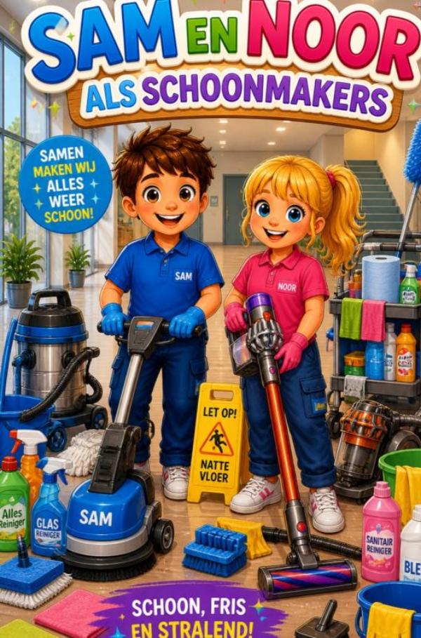 Omslag van Sam en Noor als schoonmakers