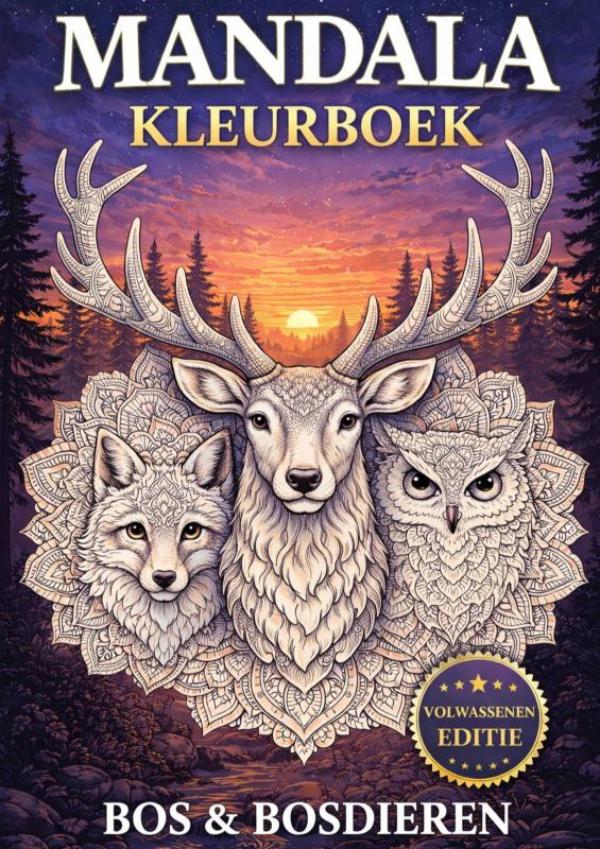 Omslag van Mandala kleurboek - Bos & bosdieren