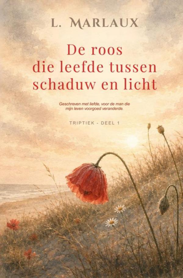 Omslag van De roos die leefde tussen schaduw en licht