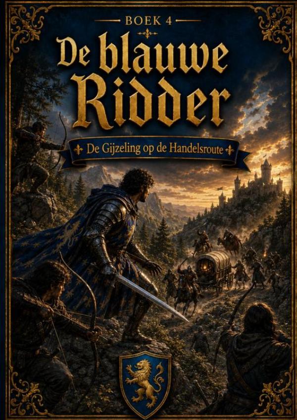 Omslag van Boek 4, De Blauwe Ridder - De Gijzeling op de Handelsroute