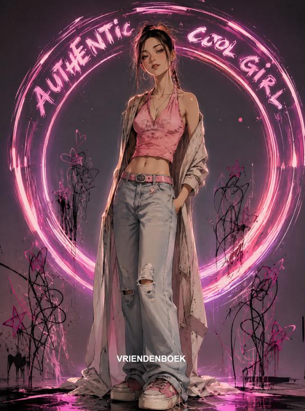 Omslag van Authentic cool girl - VRIENDENBOEK (Nederlands)