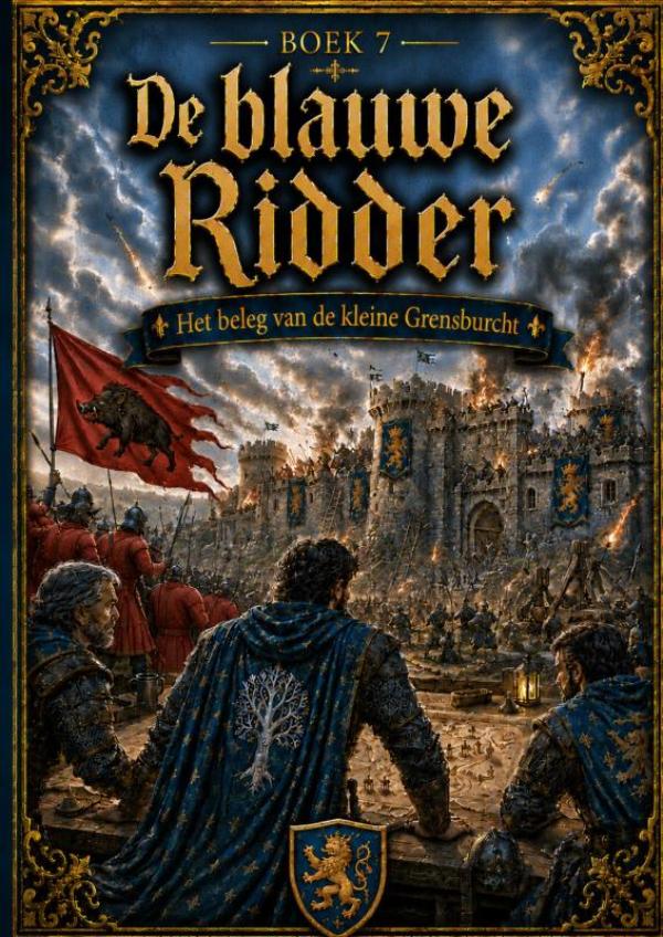 Omslag van Boek 7, De blauwe Ridder - Het beleg van de kleine Grensburcht