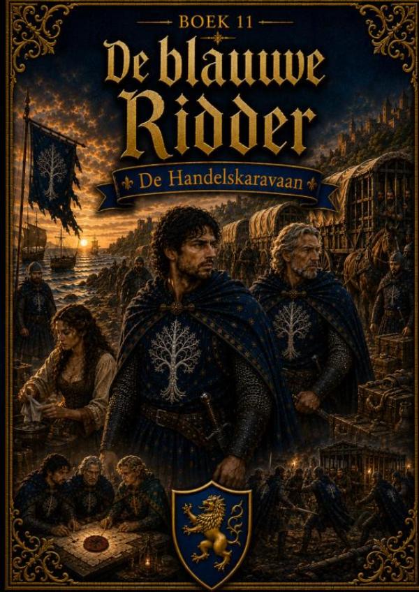 Omslag van Boek 11, De blauwe Ridder - De Handelskaravaan