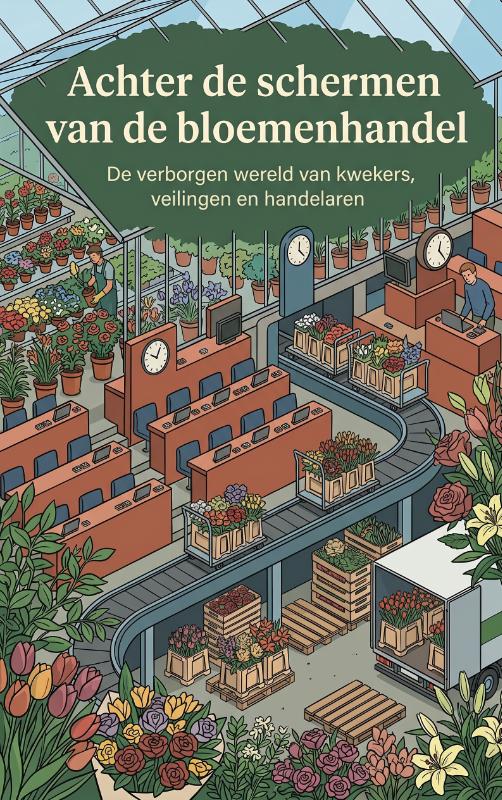 Omslag van Achter de schermen van de bloemenhandel
