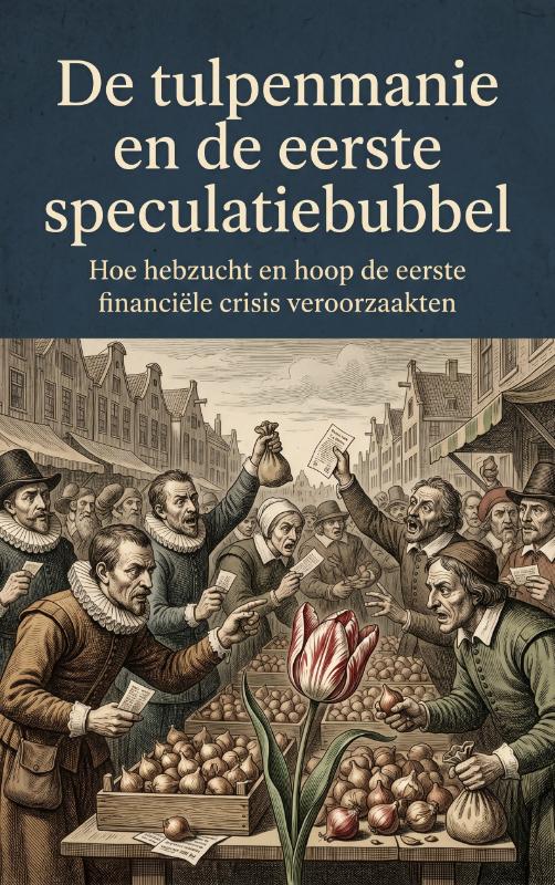 Omslag van De tulpenmanie en de eerste speculatiebubbel