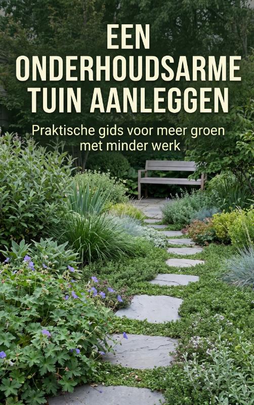 Omslag van Een onderhoudsarme tuin aanleggen