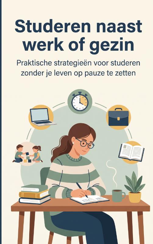 Omslag van Studeren naast werk of gezin