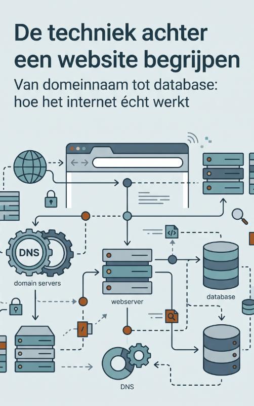 Omslag van De techniek achter een website begrijpen