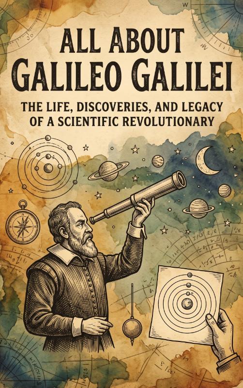 Omslag van All About Galileo Galilei