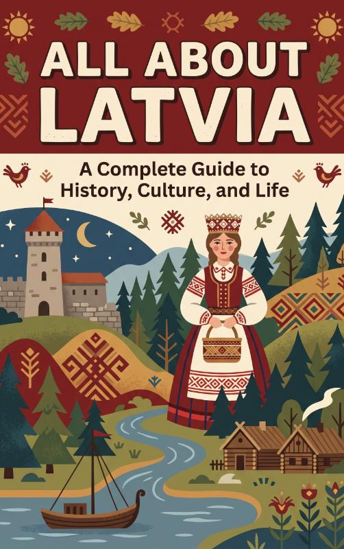 Omslag van All About Latvia