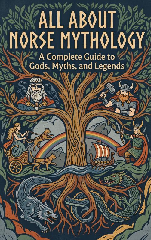 Omslag van All About Norse Mythology