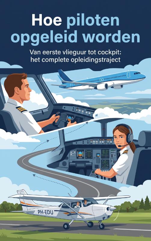 Omslag van Hoe piloten opgeleid worden