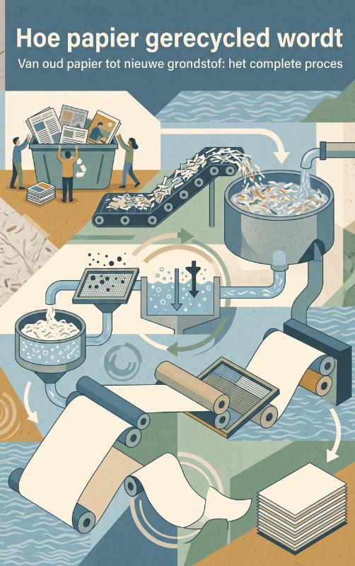 Omslag van Hoe papier gerecycled wordt