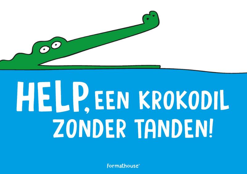 Omslag van Help, een krokodil zonder tanden!