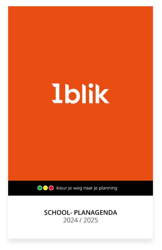 Omslag van 1blik school-planagenda 2024-2025