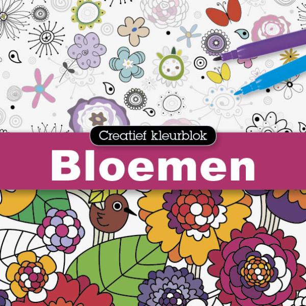 Omslag van Creatief kleurblok bloemen