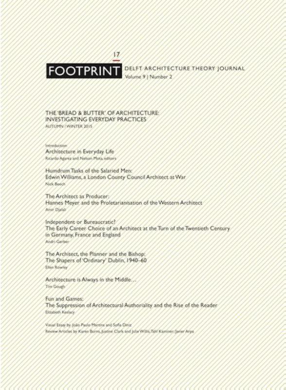 Omslag van Vol 9/2 The 'bread & butter'of architecture: investigating everyday practices