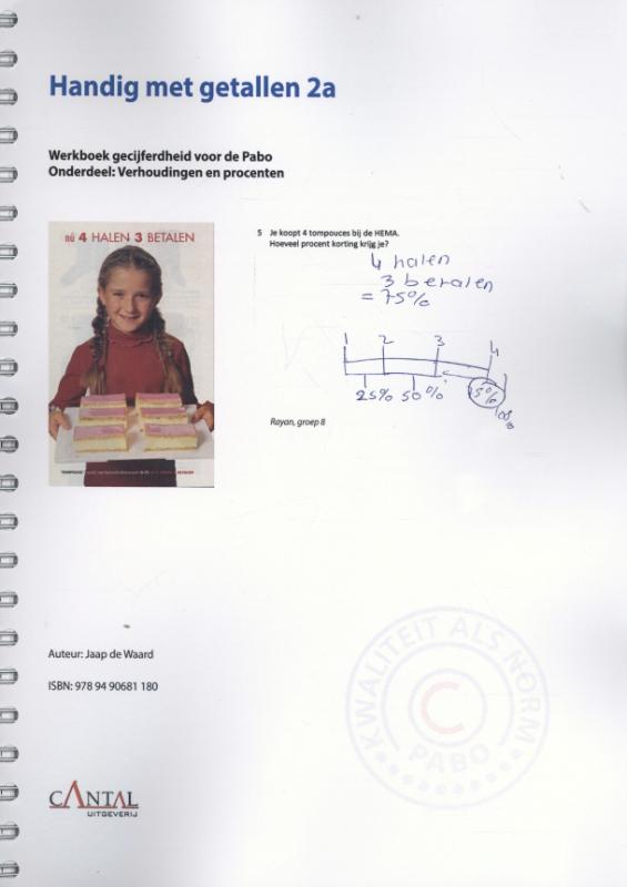 Omslag van 2a Verhoudingen en procenten