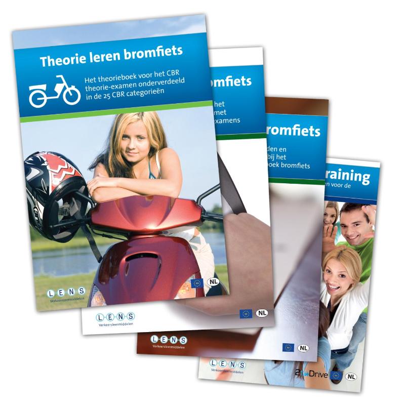 Omslag van Theorie leren bromfiets Theorie-examens bromfiets