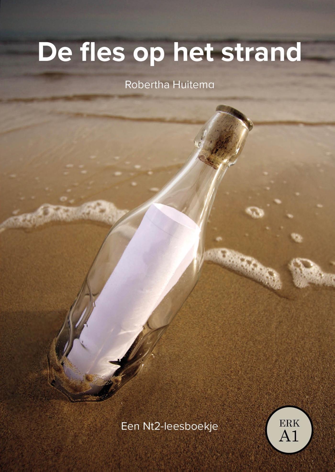 Omslag van De fles op het strand