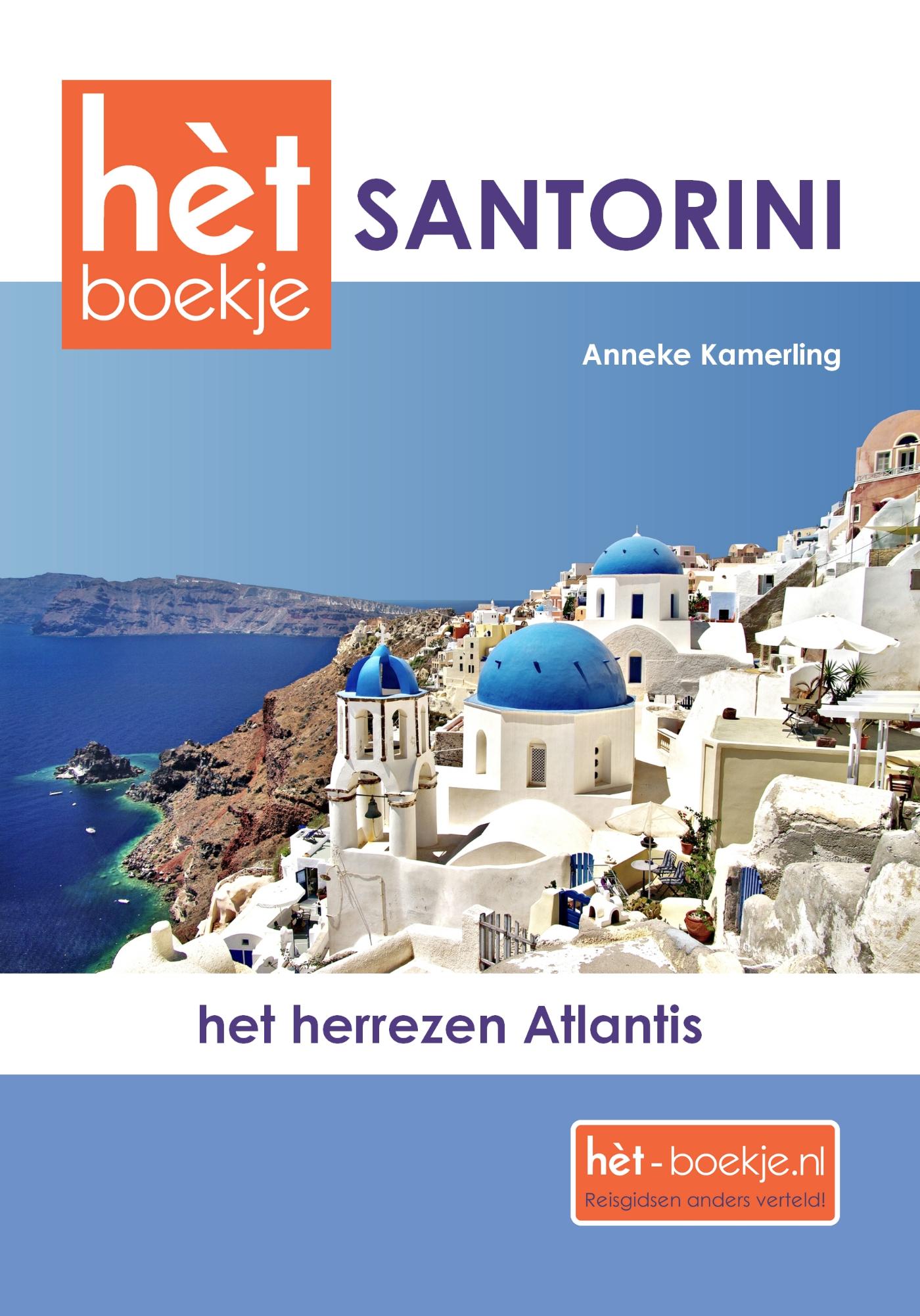 Omslag van hèt Santorini boekje E-BOOK
