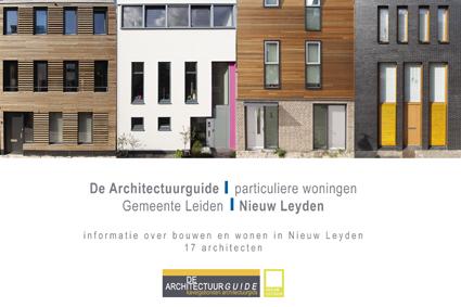 Omslag van De Architectuurguide, gemeente Leiden, particuliere woningen, nieuw Leyden
