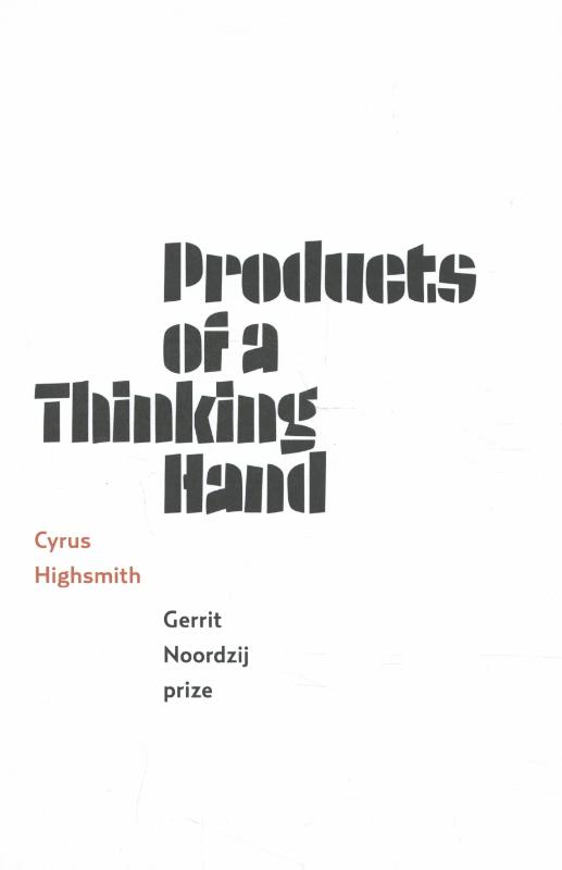 Omslag van Products of a thinking hand