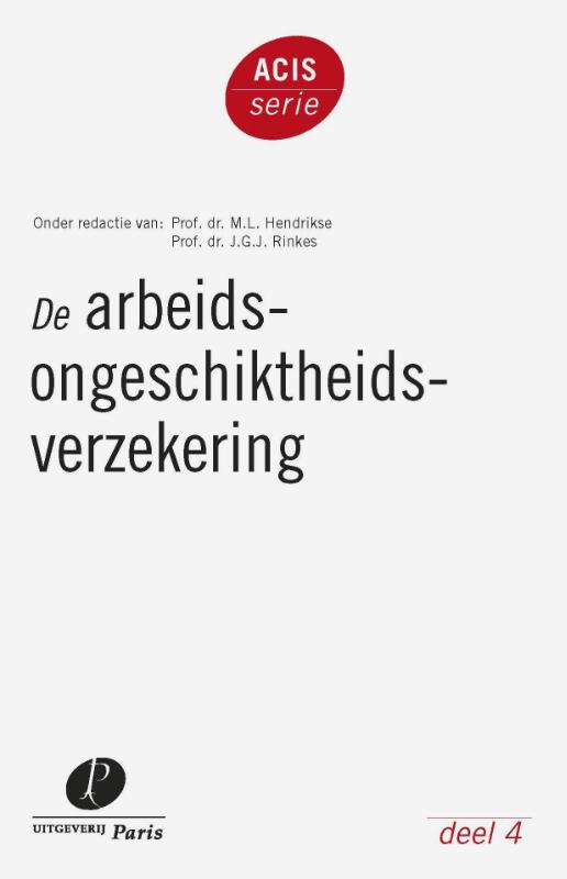 Omslag van De arbeidsongeschiktheidsverzekering