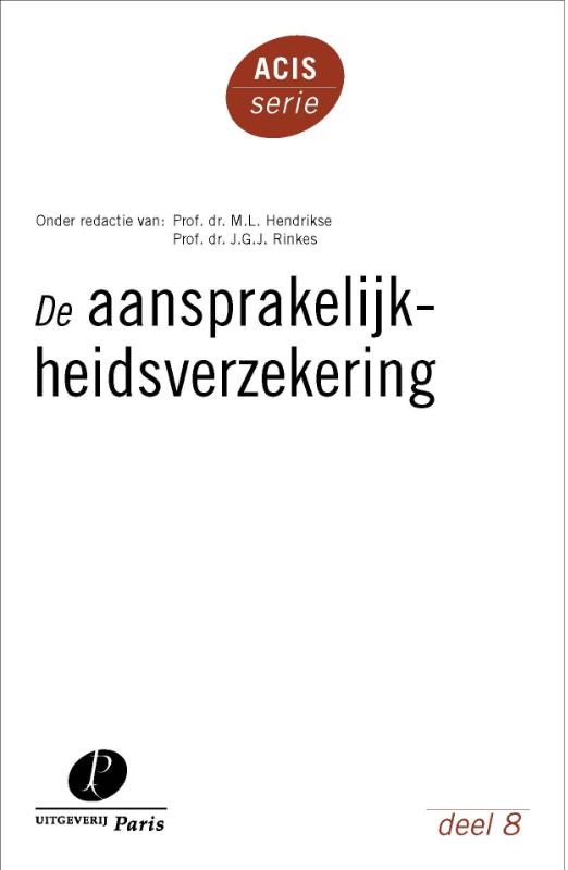 Omslag van De aansprakelijkheidsverzekering