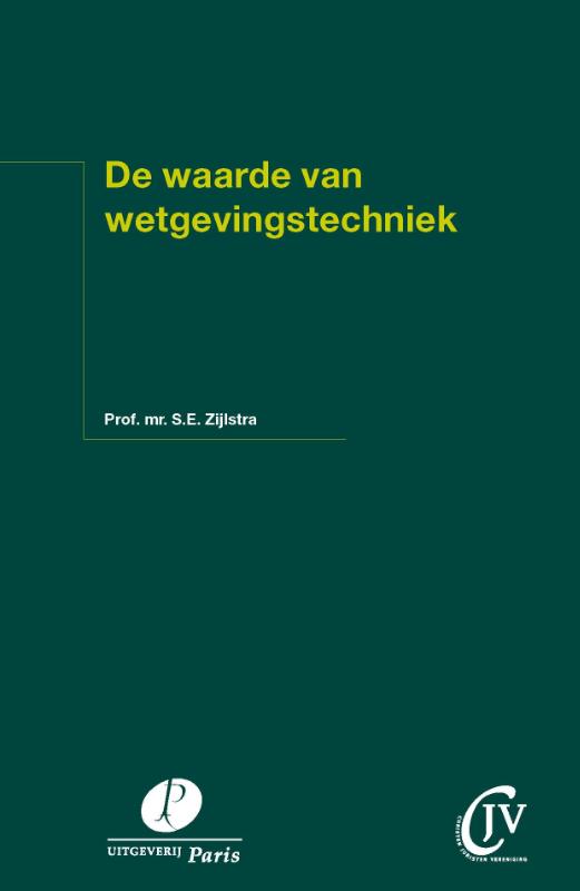 Omslag van De waarde van wetgevingstechniek
