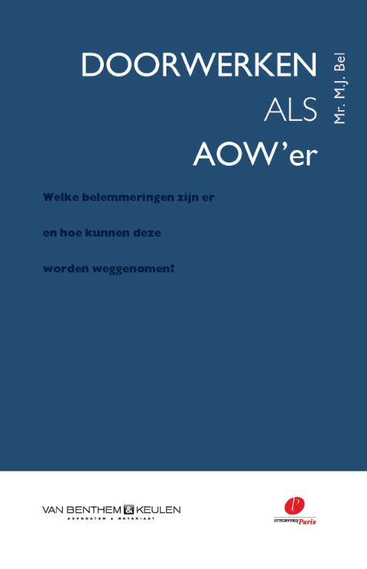 Omslag van Doorwerken als AOW'er