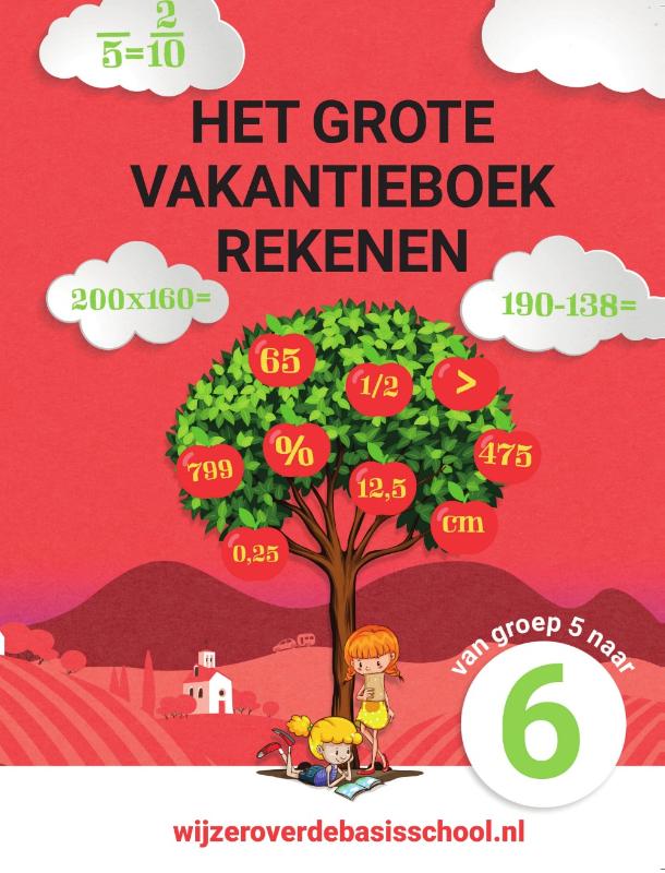 Omslag van Het grote vakantieboek rekenen - Van groep 5 naar groep 6