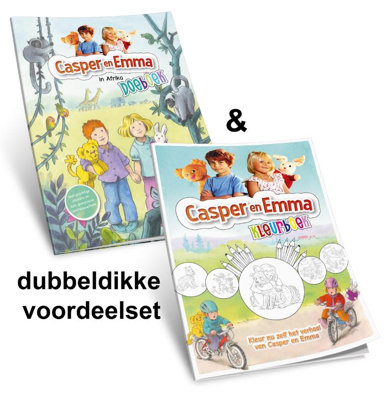 Omslag van Casper en Emma PAKKET doeboek + kleurboek