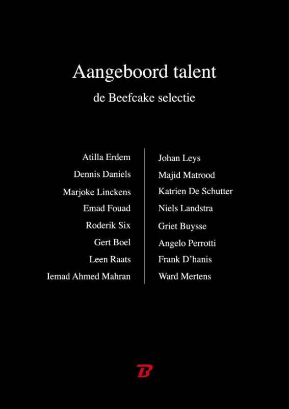 Omslag van Aangeboord talent - de Beefcake selectie