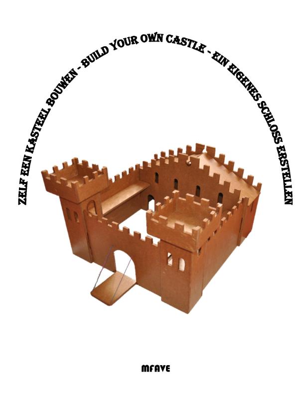 Omslag van Zelf een kasteel bouwen - Build your own castle - Ein eigenes Schloss erstellen