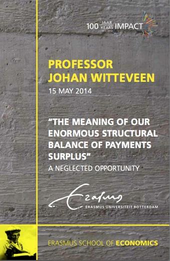 Omslag van The meaning of our enormous structural balance of payments deficit
