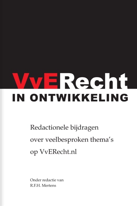 Omslag van VvERecht in ontwikkeling