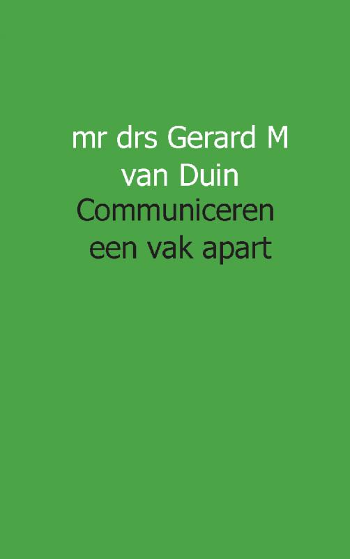 Omslag van Communiceren een vak apart